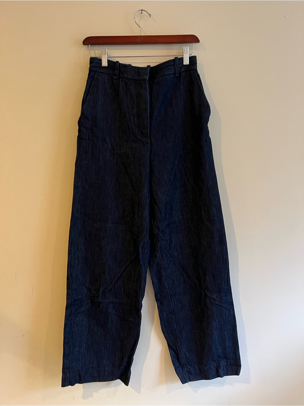 COS Wide-Leg High-Rise Jeans - Dark Indigo Blue